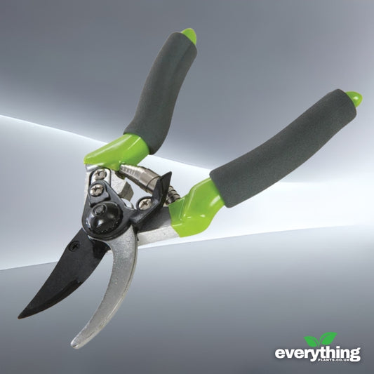 Soft Grip Handle Bypass Secateurs 220mm by Silverline GT101