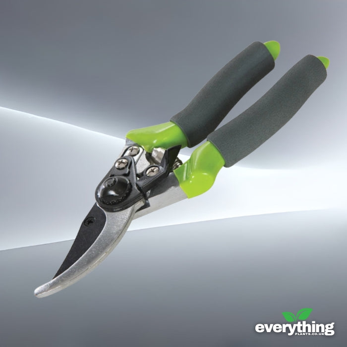 Soft Grip Handle Bypass Secateurs 220mm by Silverline GT101
