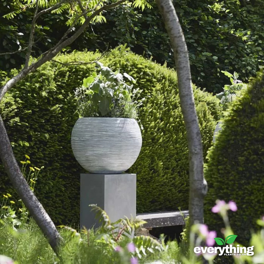 Capi Nature Ribbed Vase Ball Planter