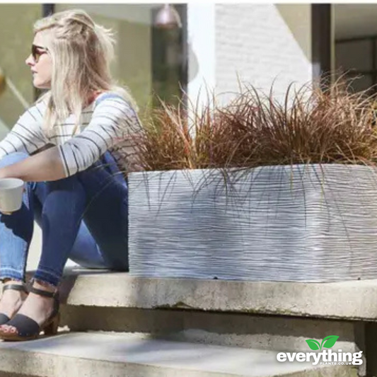 Capi Nature Ribbed Rectangle Planter